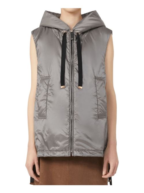 Gilet da donna, corto con cappuccio e bordo a coulisse, colore lava MAX MARA THE CUBE | 9296024406024